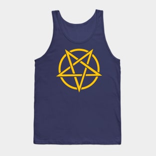 Yellow pentagram Tank Top